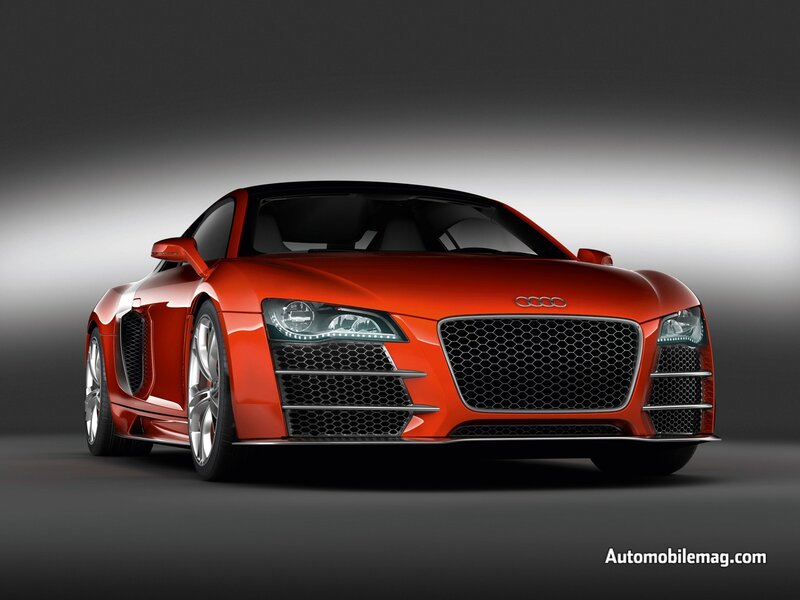 Red Audi R8 sports car