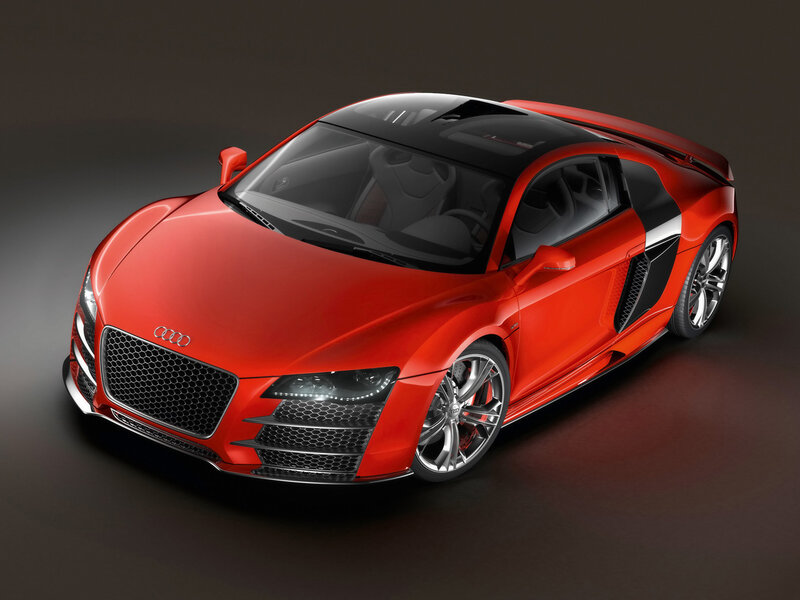 Red Audi R8 sports car