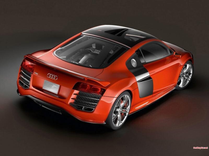 Red Audi R8 sports car