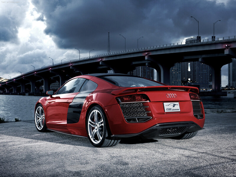 Red Audi R8 sports car