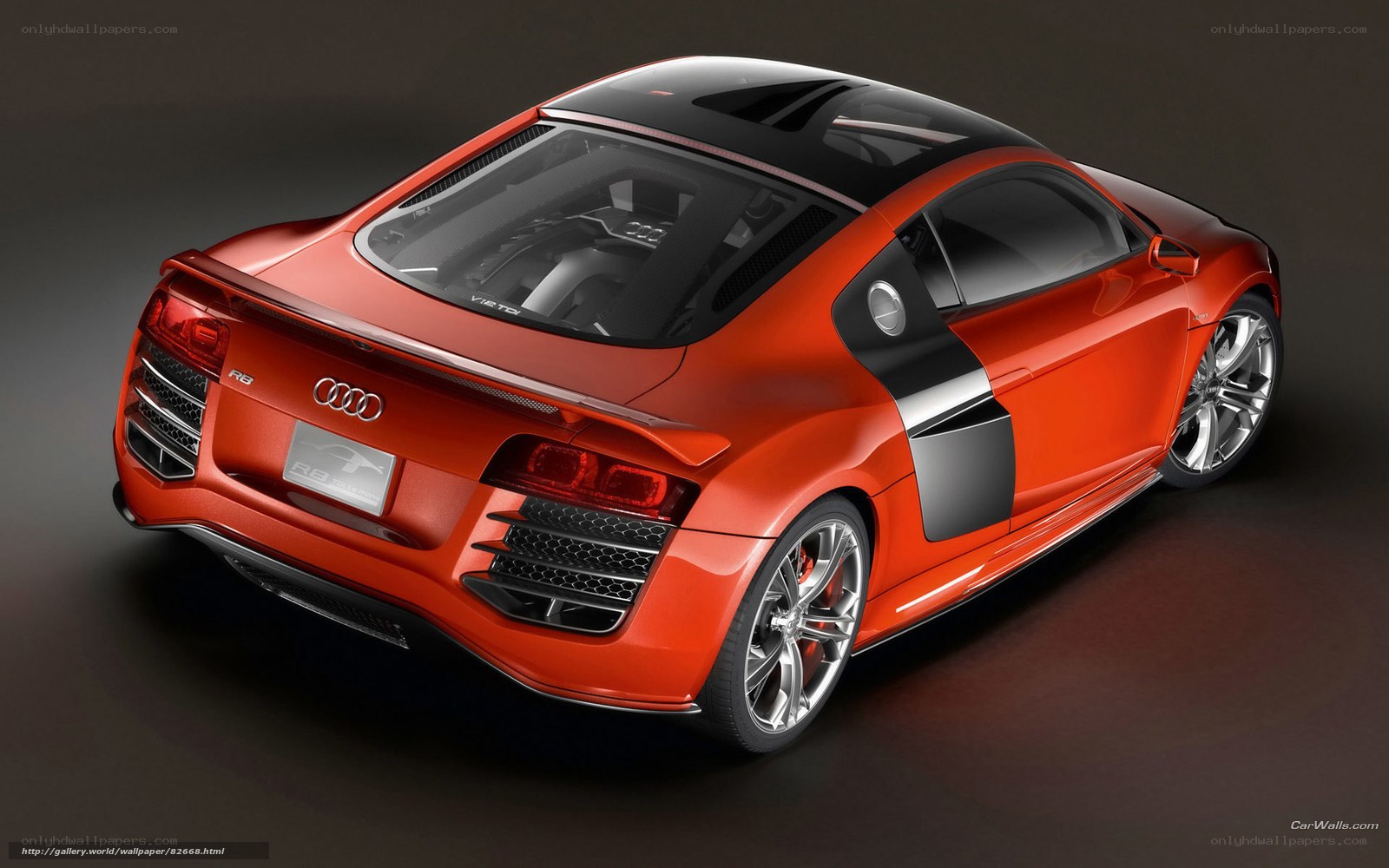 Red Audi R8 sports car