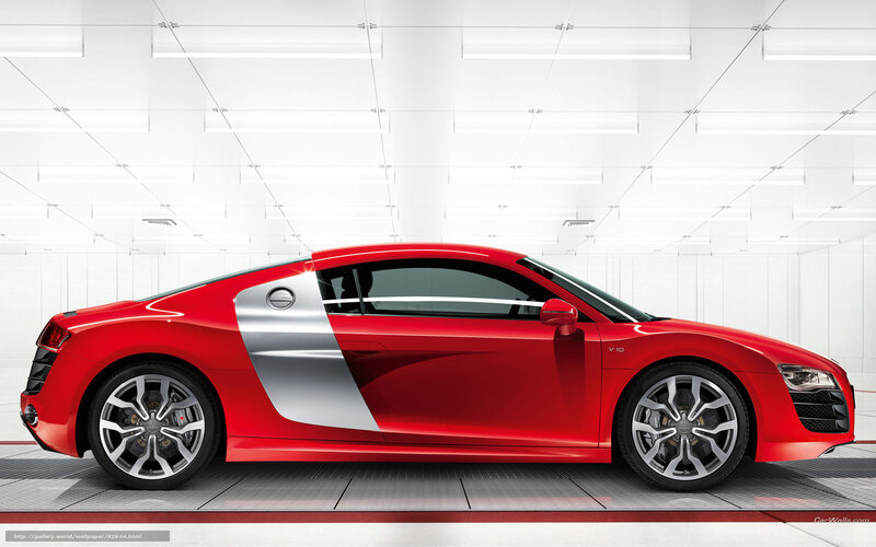 Red Audi R8 Sports Car — Clean, Modern, Photograph