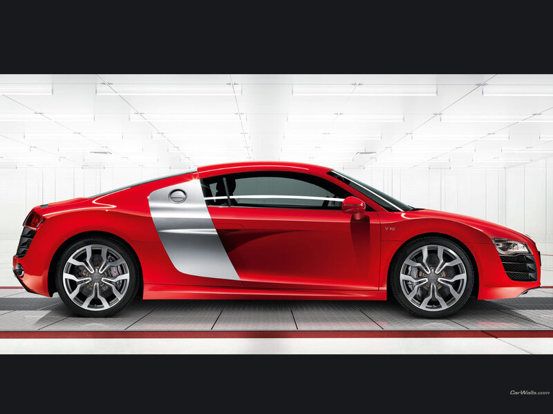 Red Audi R8 Sports Car — Clean, Modern, Photograph, Wheels
