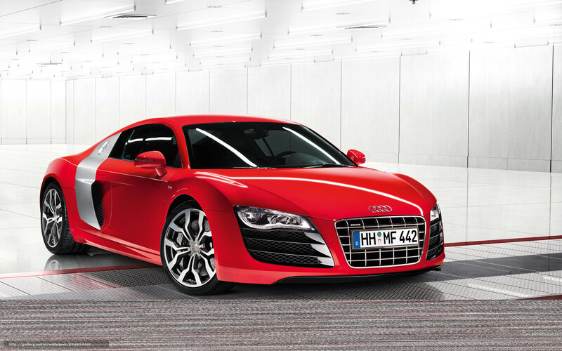 Red Audi R8 Sports Car — Clean, Modern