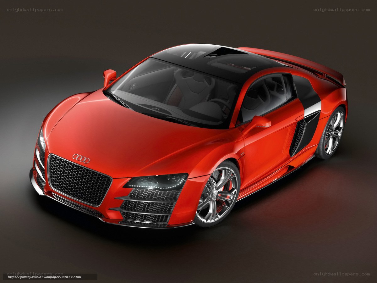 Red Audi R8 sports car