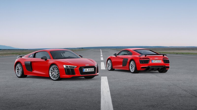 Red Audi R8 Sports Cars — Serene