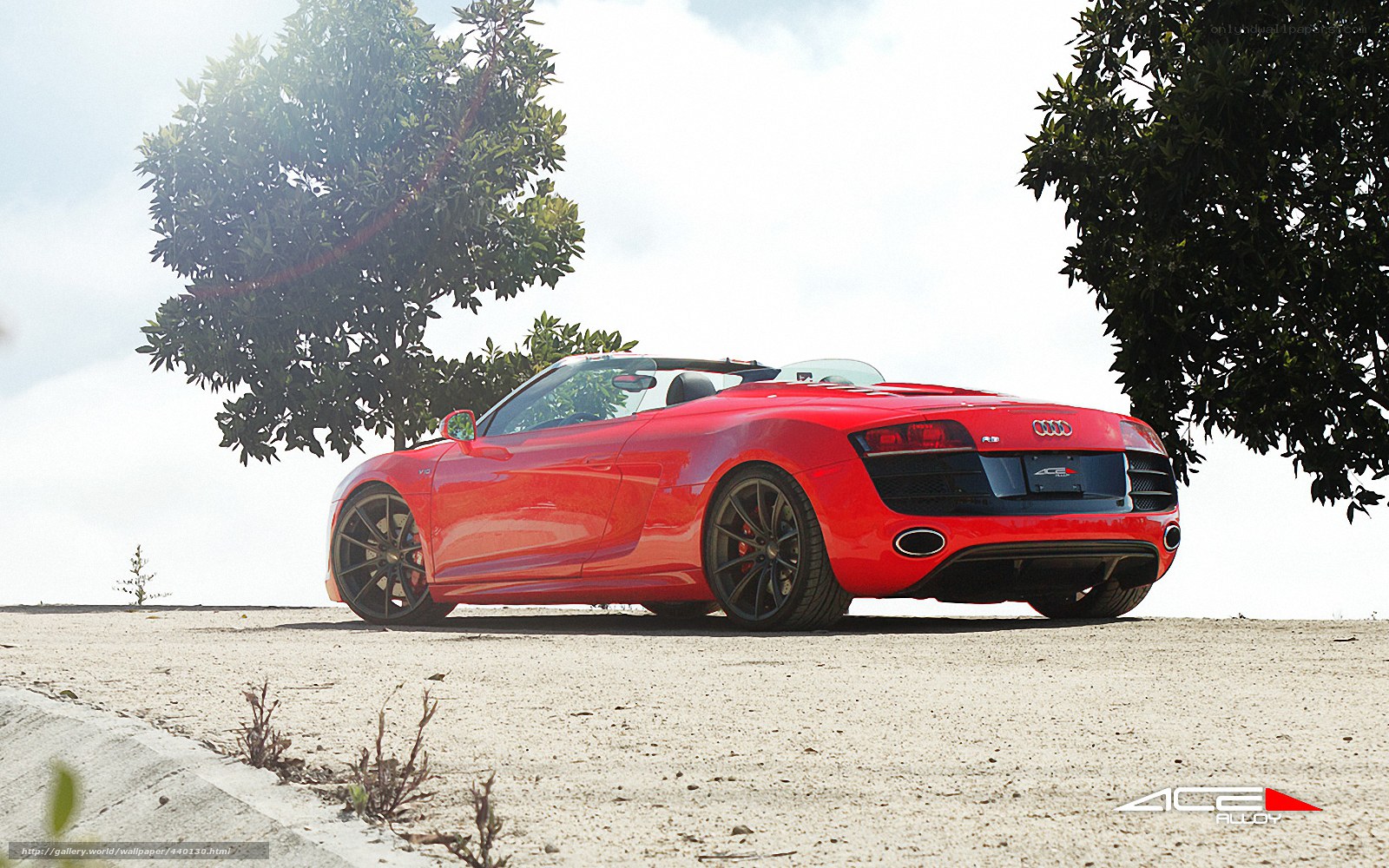 Red Audi R8 Spyder