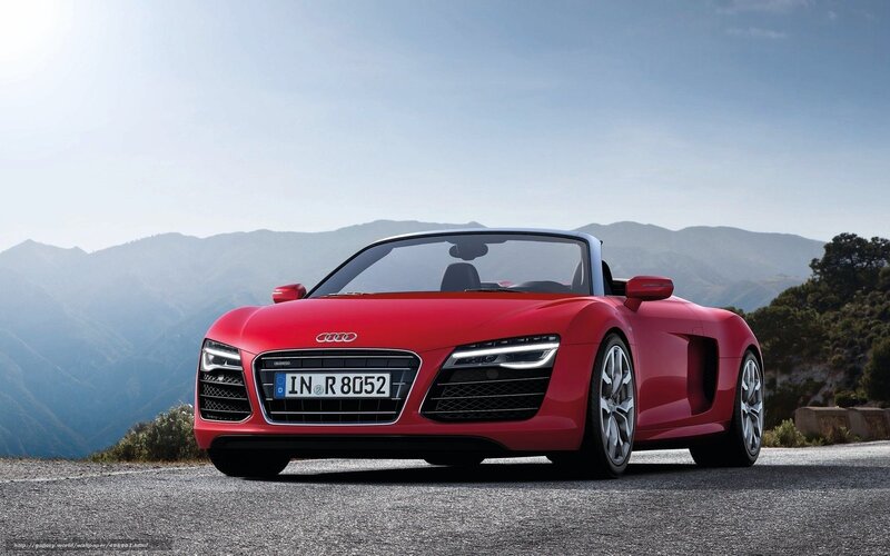 Red Audi R8 Spyder