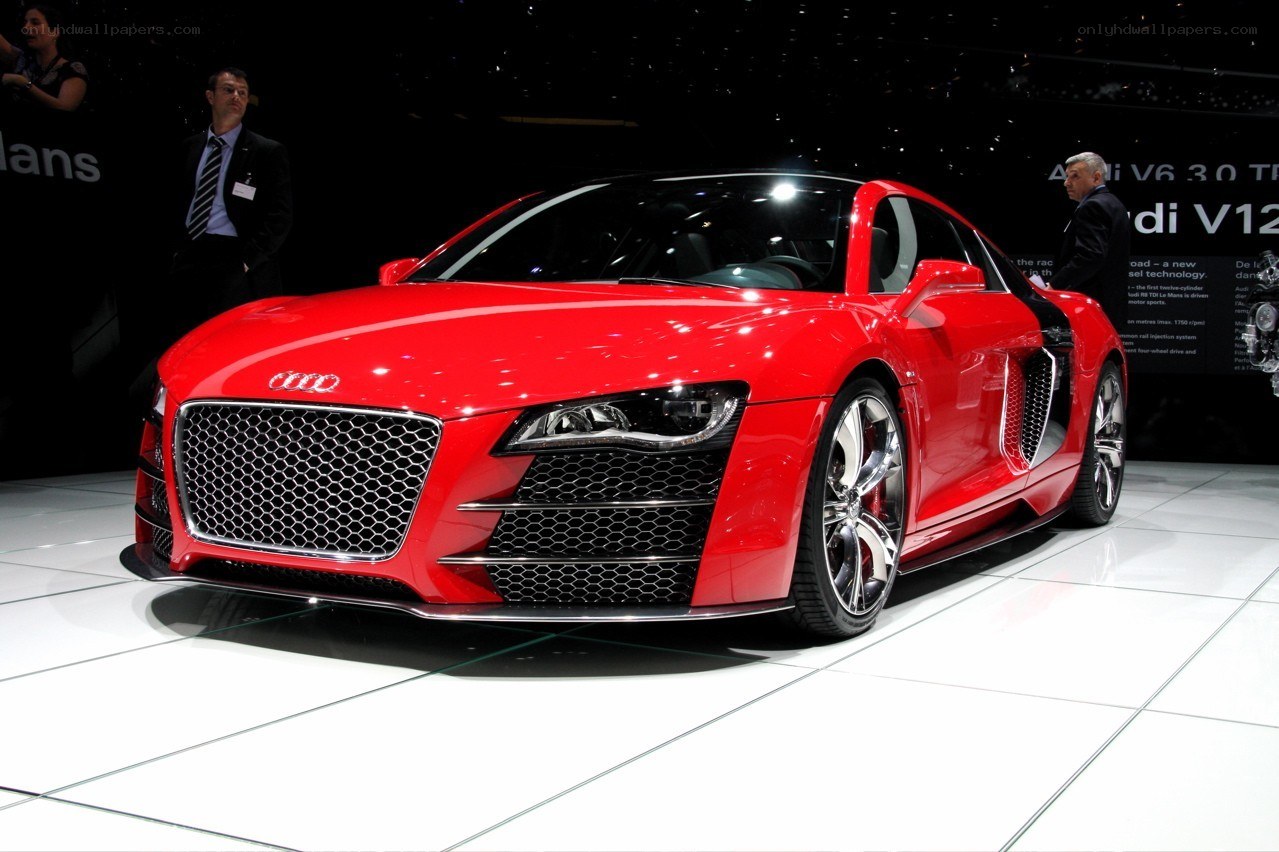 Red Audi R8 V12 TDI Concept