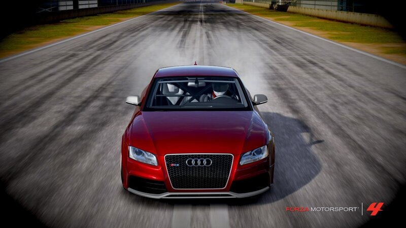 Red Audi Race Car — Dynamic, 3d Render, Race Track