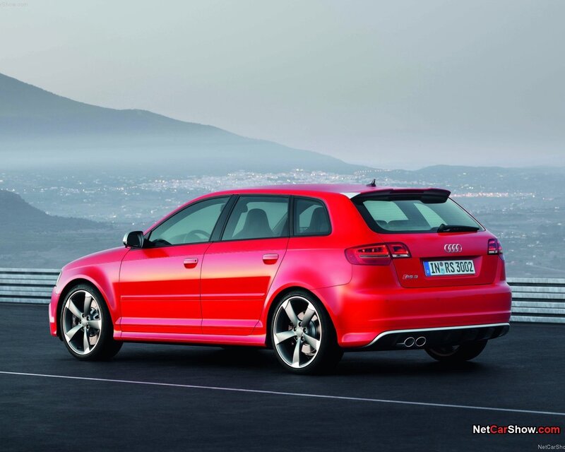 Red Audi Rs3 Hatchback — Dramatic