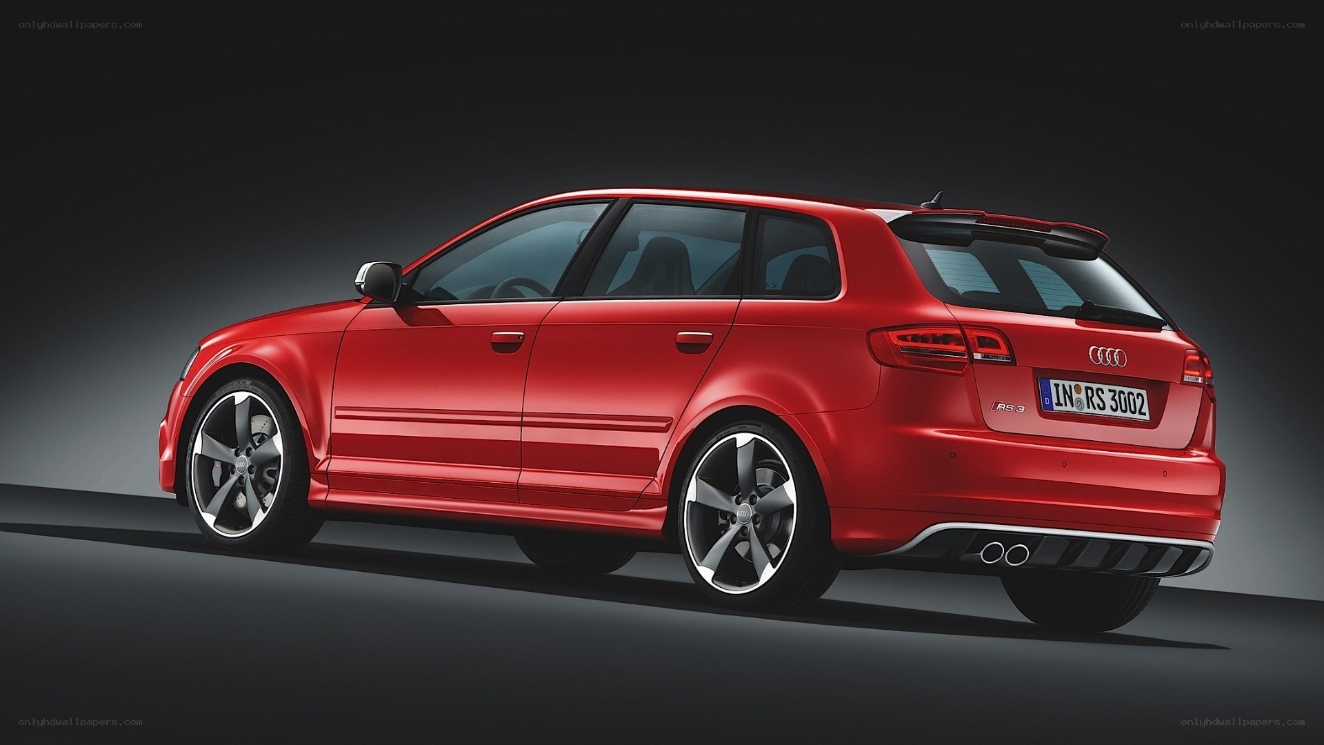 red audi rs3 sportback