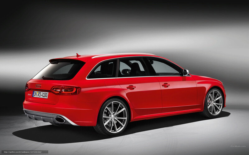 Red Audi Rs4 Avant — Dramatic, Photograph