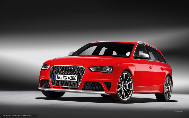 Red Audi Rs4 Avant — Dramatic