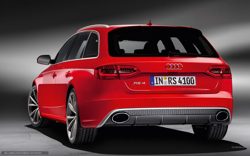 Red Audi Rs4 Car — Dramatic