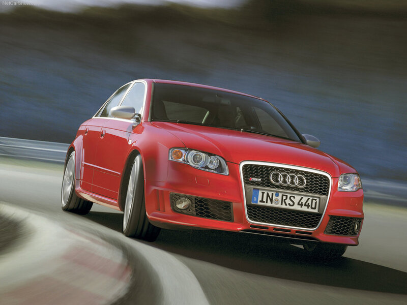 Red Audi Rs4 Car