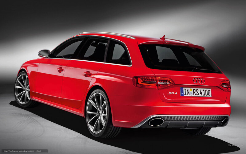 Red Audi Rs4 Station Wagon — Dramatic