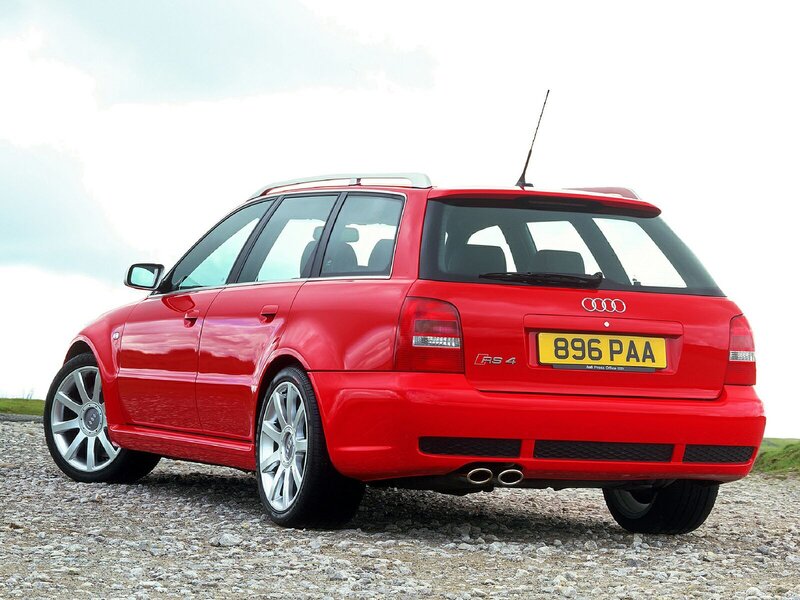 Red Audi Rs4 Station Wagon — Neutral