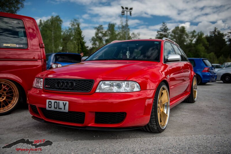 Red Audi Rs4 Station Wagon — Outdoor