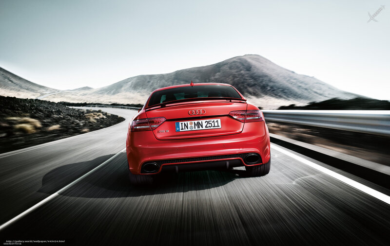 Red Audi Rs5 Car — Dynamic, Afternoon, Photograph