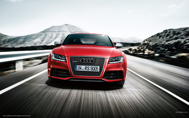 Red Audi Rs5 Car — Dynamic, Afternoon