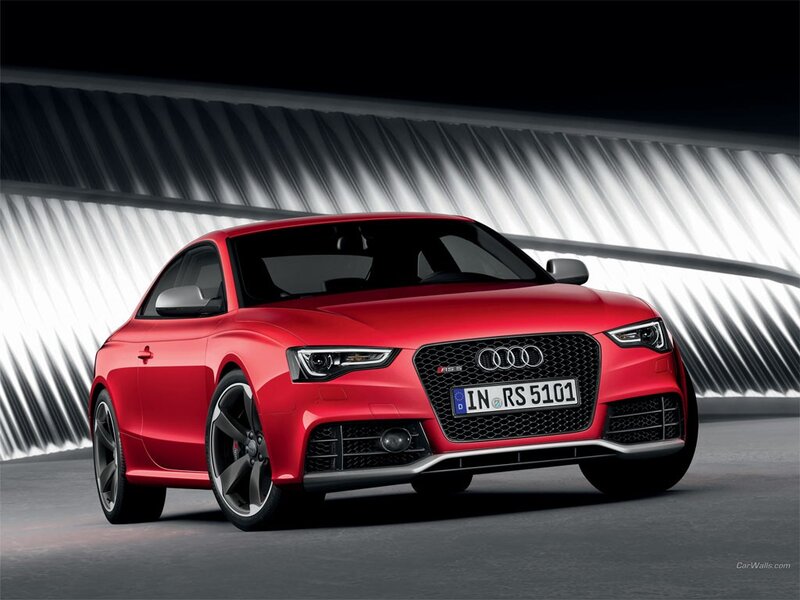 Red Audi RS5 sports car