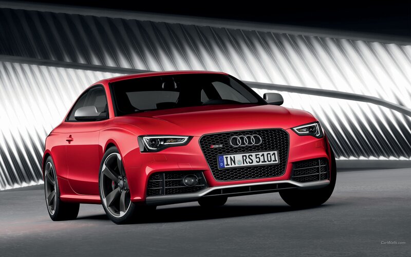 Red Audi RS5 sports car