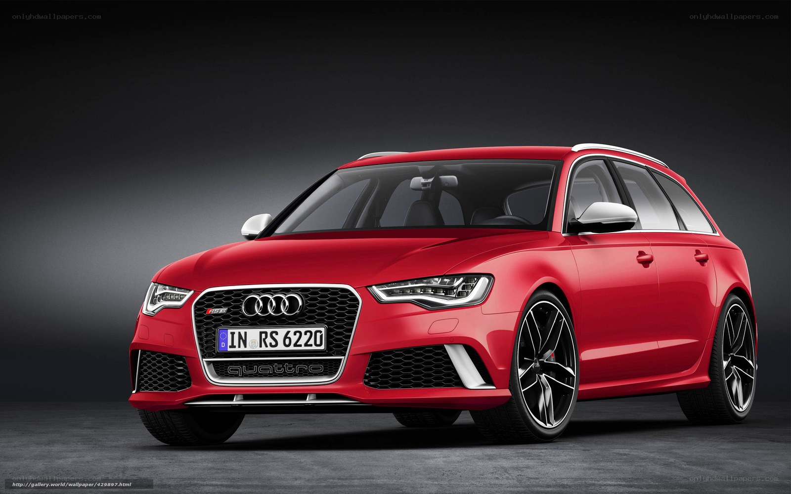 Red Audi RS6 Avant