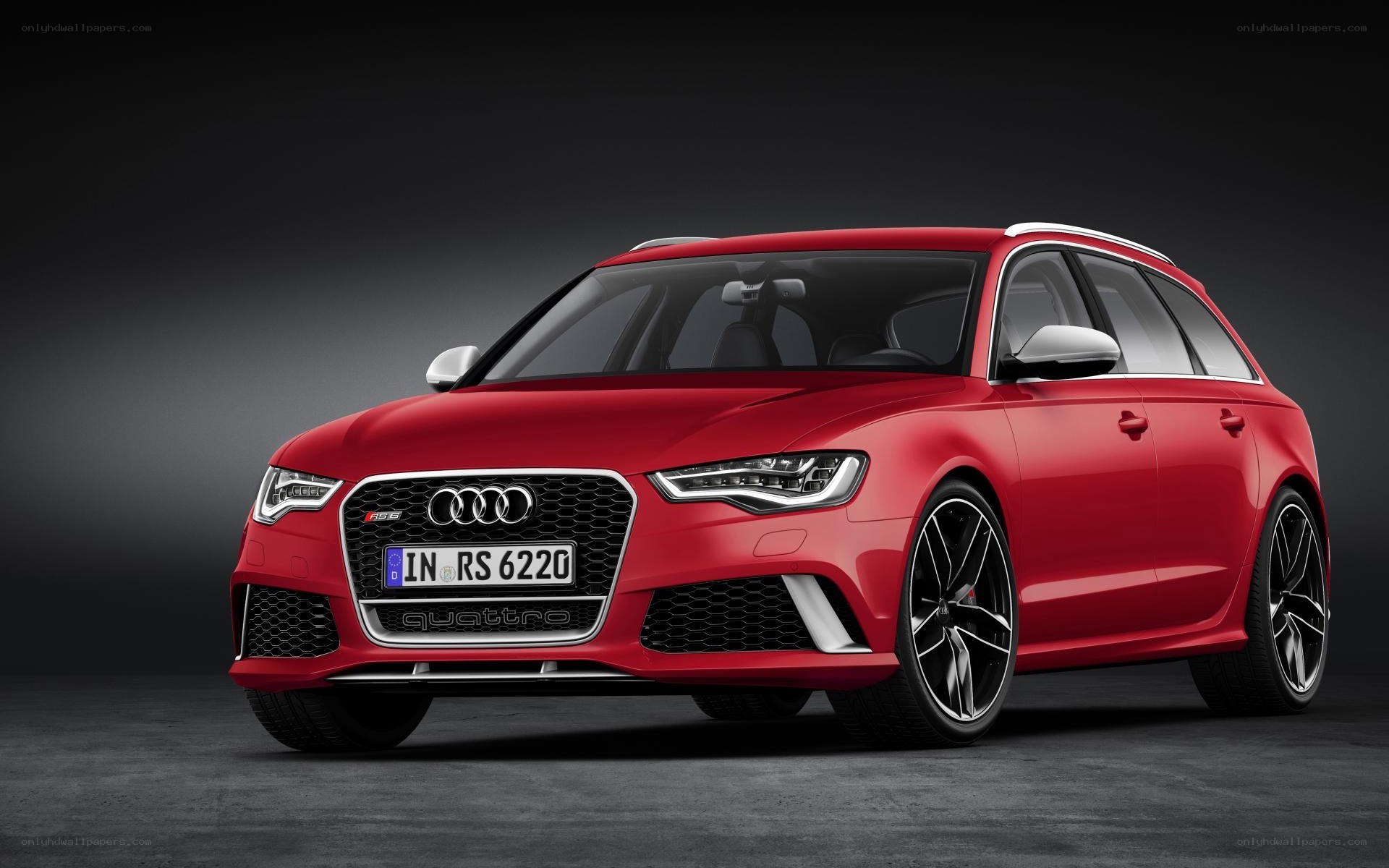 Red Audi RS6 Avant