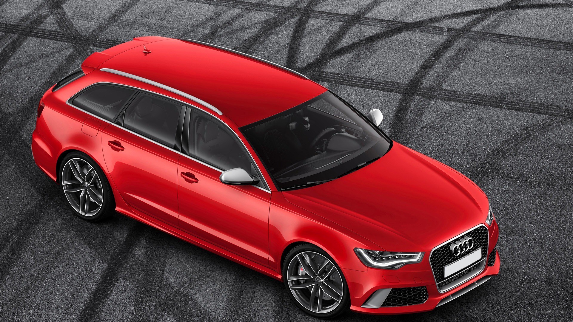 Red Audi RS6 Avant