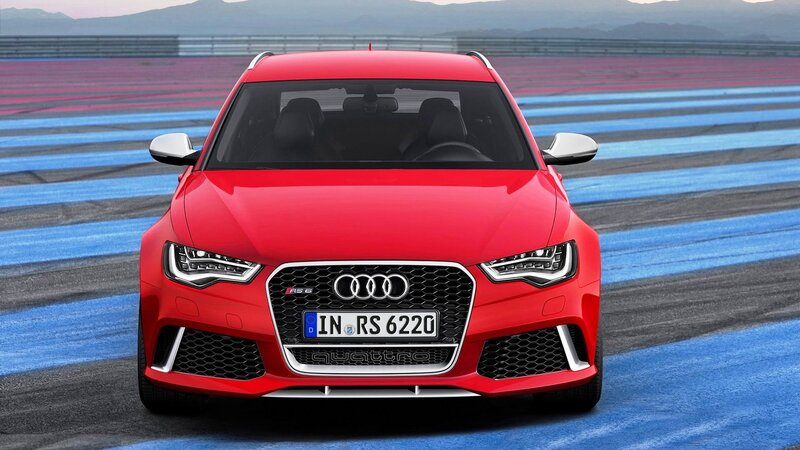 Red Audi Rs6 Car — Dramatic, Afternoon, Photograph, Race Track