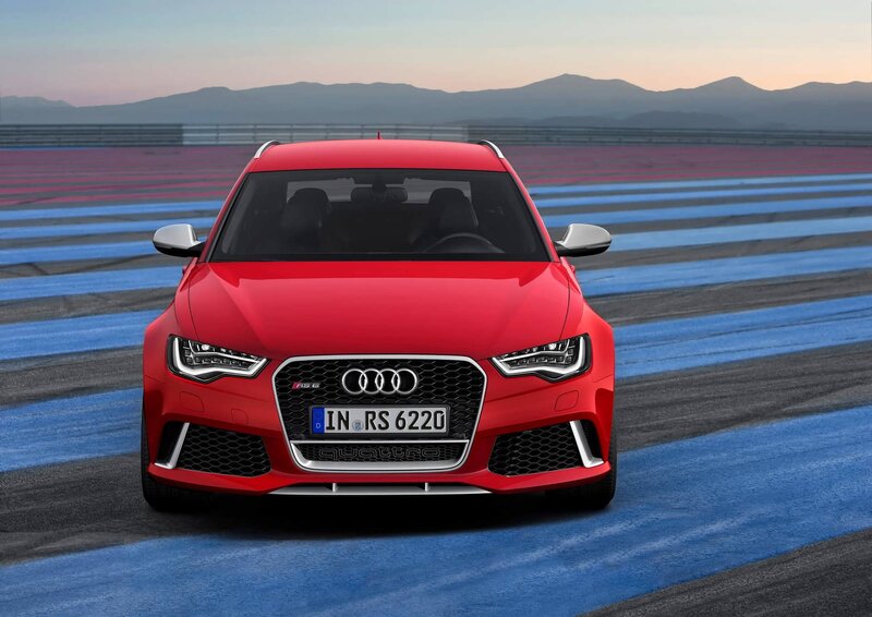 Red Audi Rs6 Car — Dramatic, Sunset