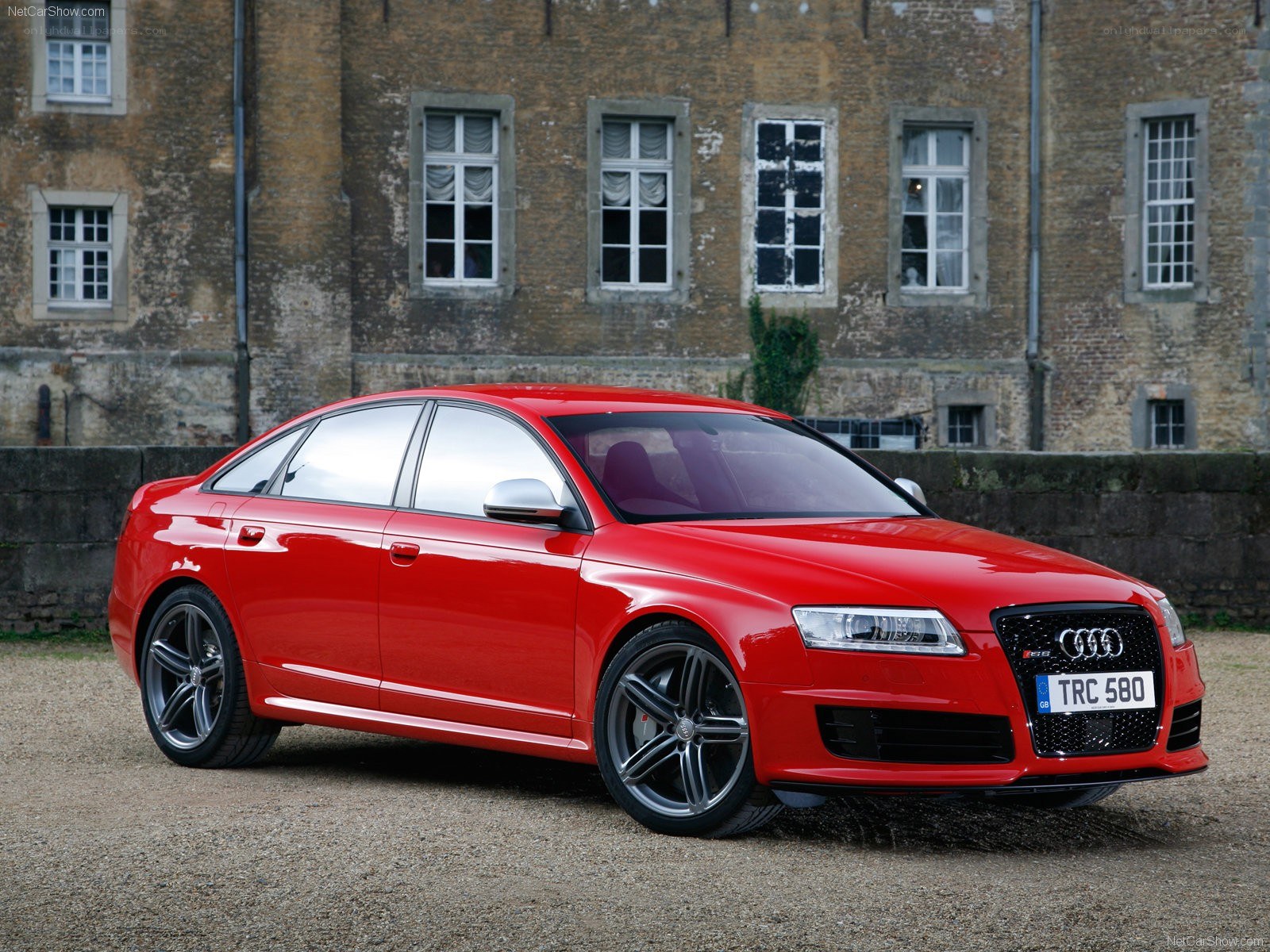 Red Audi RS6 sedan
