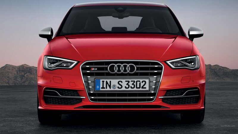 Red Audi S3 Car — Dramatic