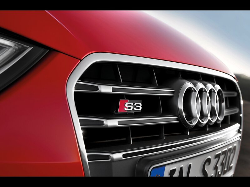 Red Audi S3 Grille