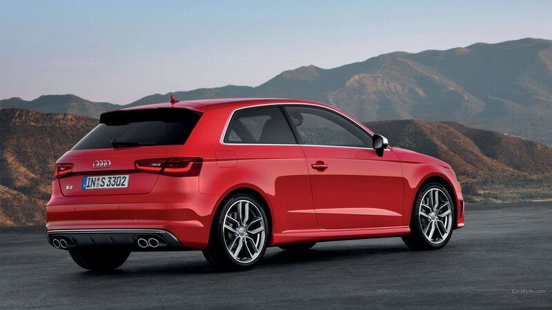 Red Audi S3 Hatchback — Dramatic, Afternoon, Photograph