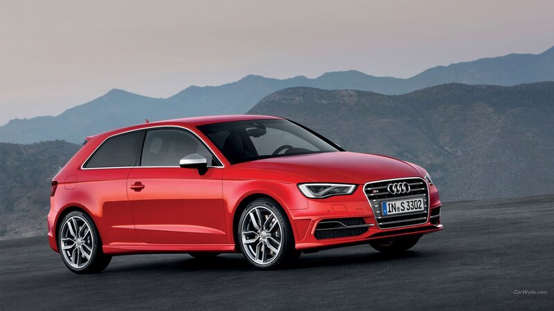 Red Audi S3 Hatchback — Dramatic