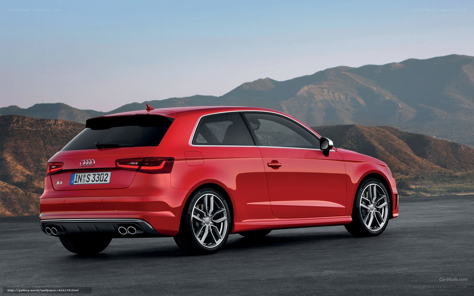 red audi s3 hatchback