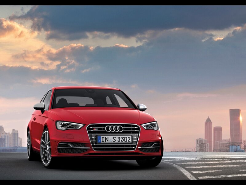 Red Audi S3 sedan