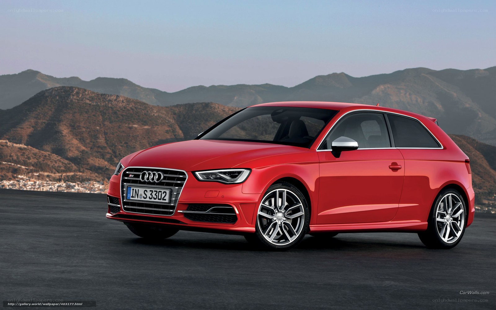 Red Audi S3 Sportback