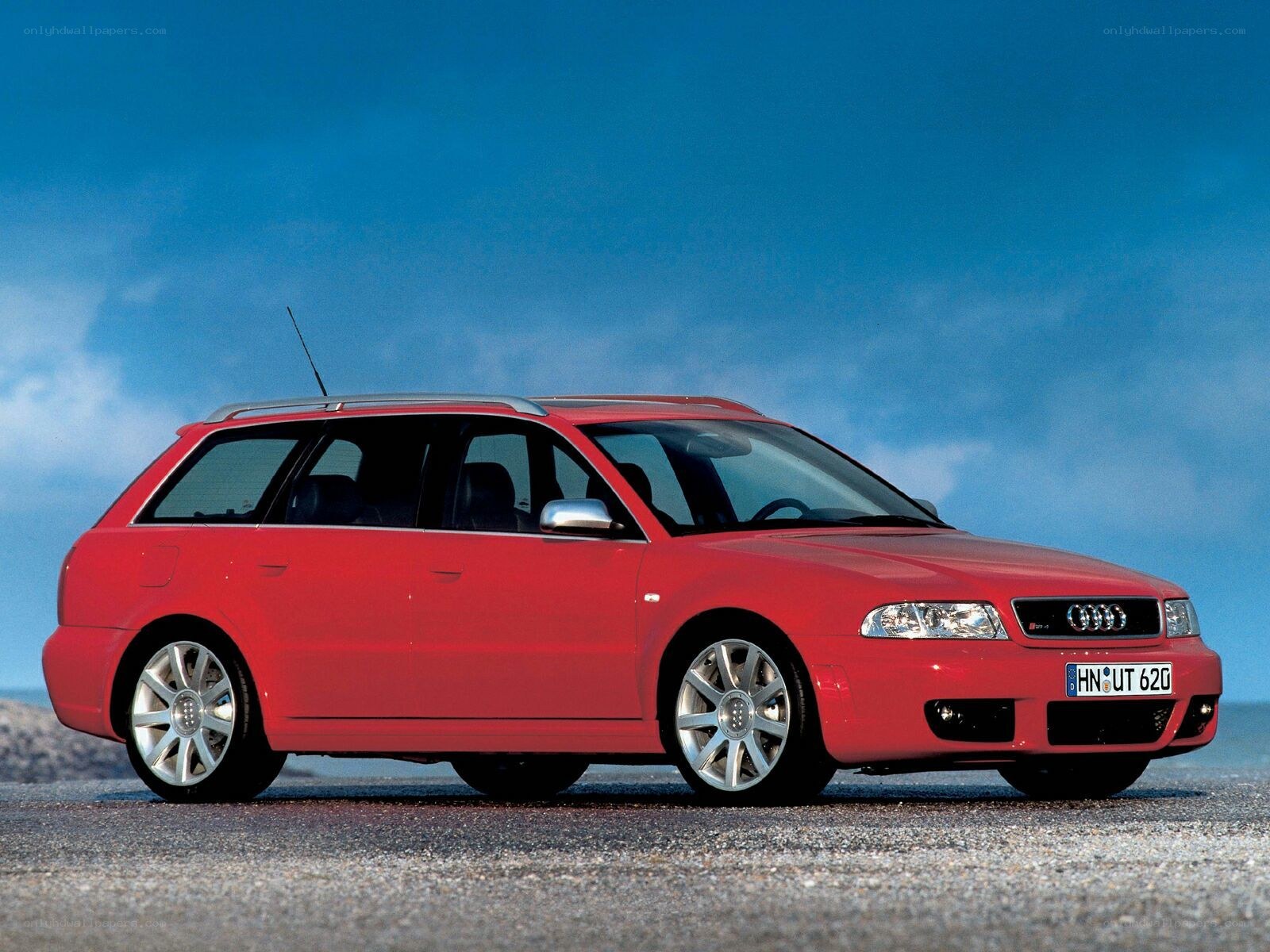 Red Audi S4 Avant