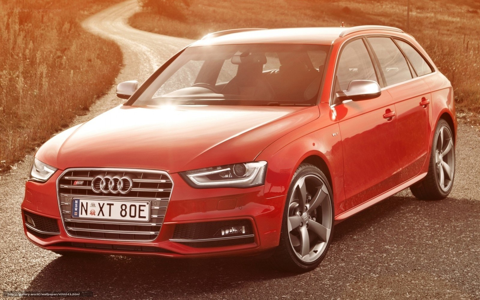 Red Audi S4 Avant