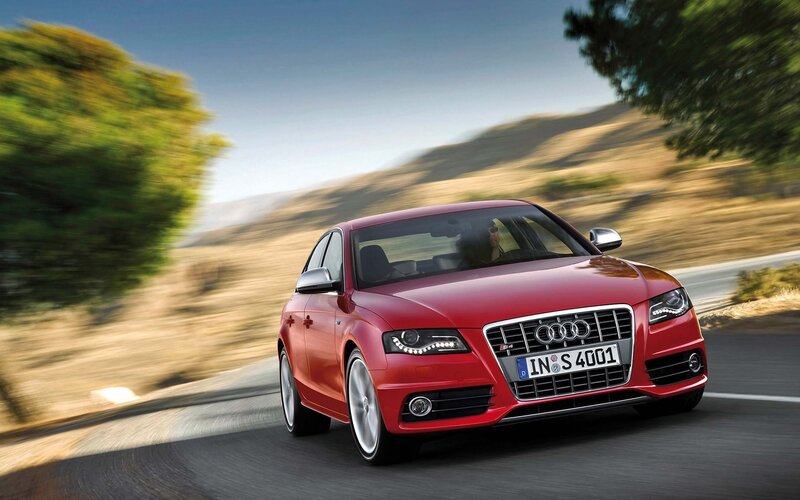 Red Audi S4 Car — Dynamic, Afternoon