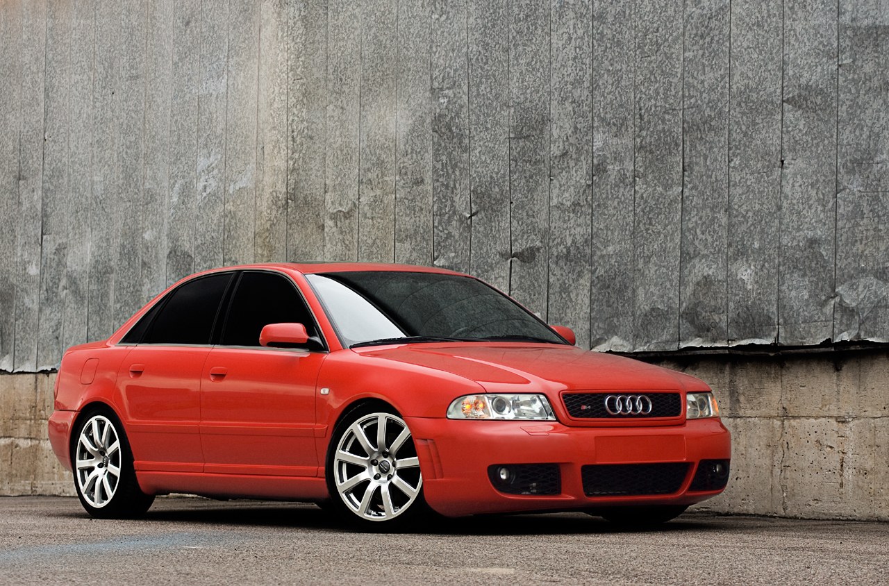 Red Audi S4 sedan