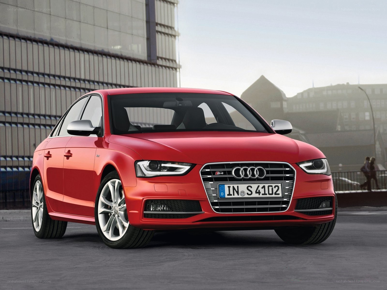 Red Audi S4 sedan