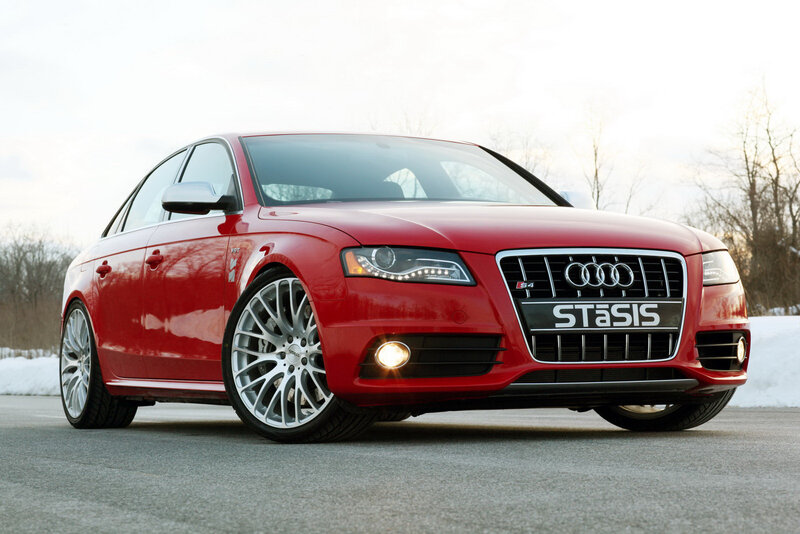 Red Audi S4 Sedan — Dramatic