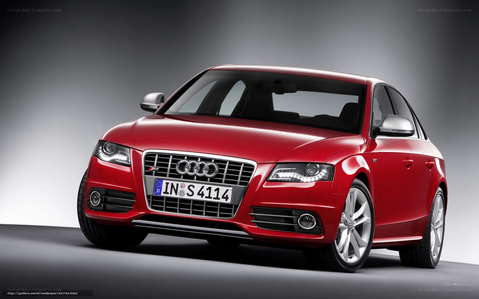 Red Audi S4 sedan