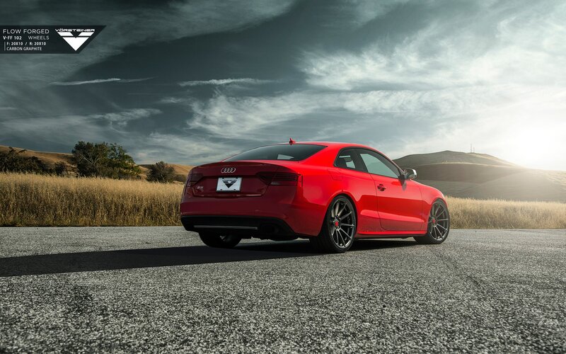 Red Audi S5 Coupe — Dramatic