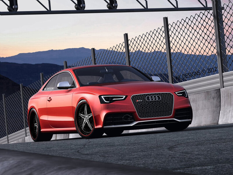 Red Audi S5 Coupe