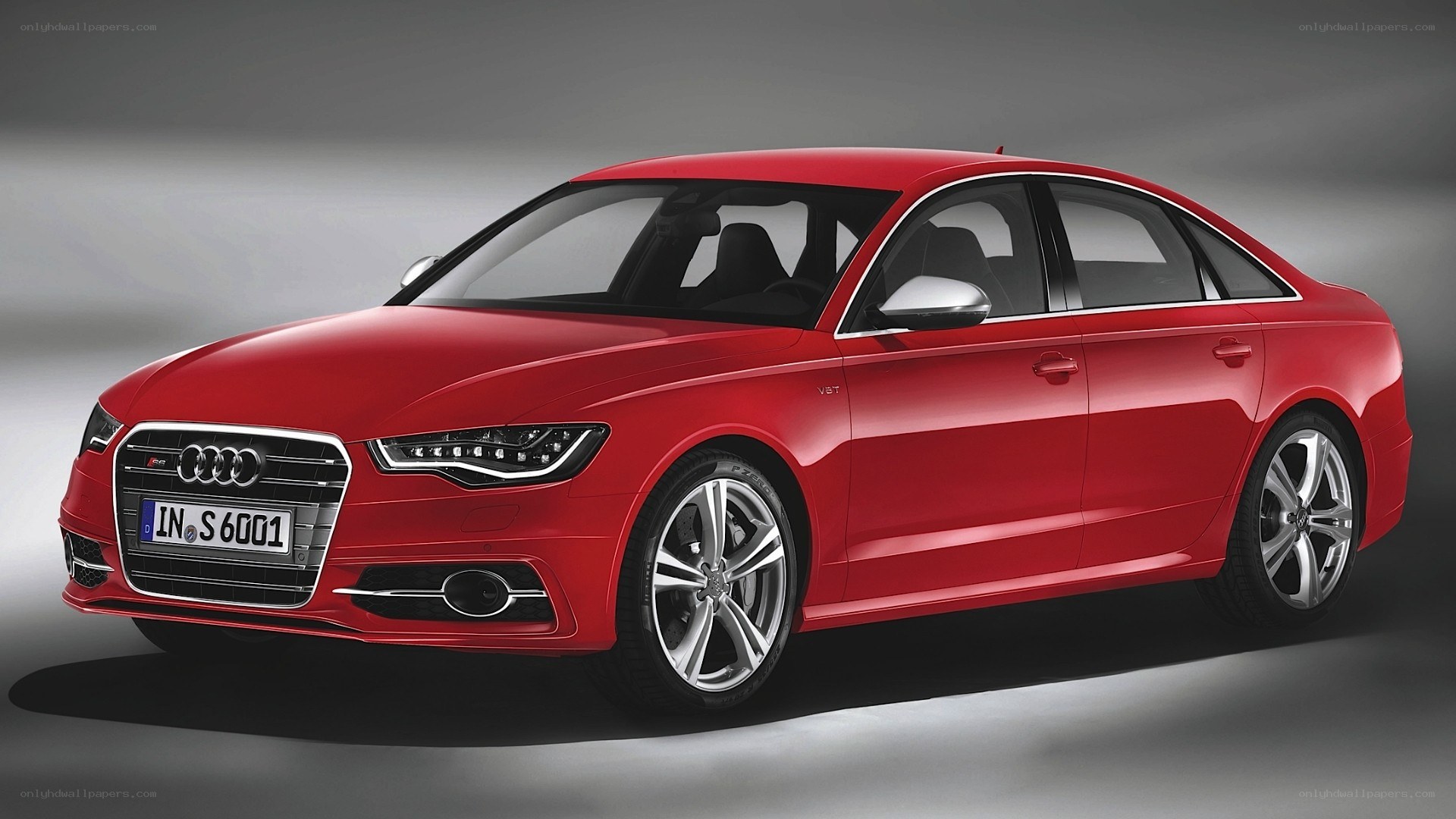 Red Audi S6 sedan